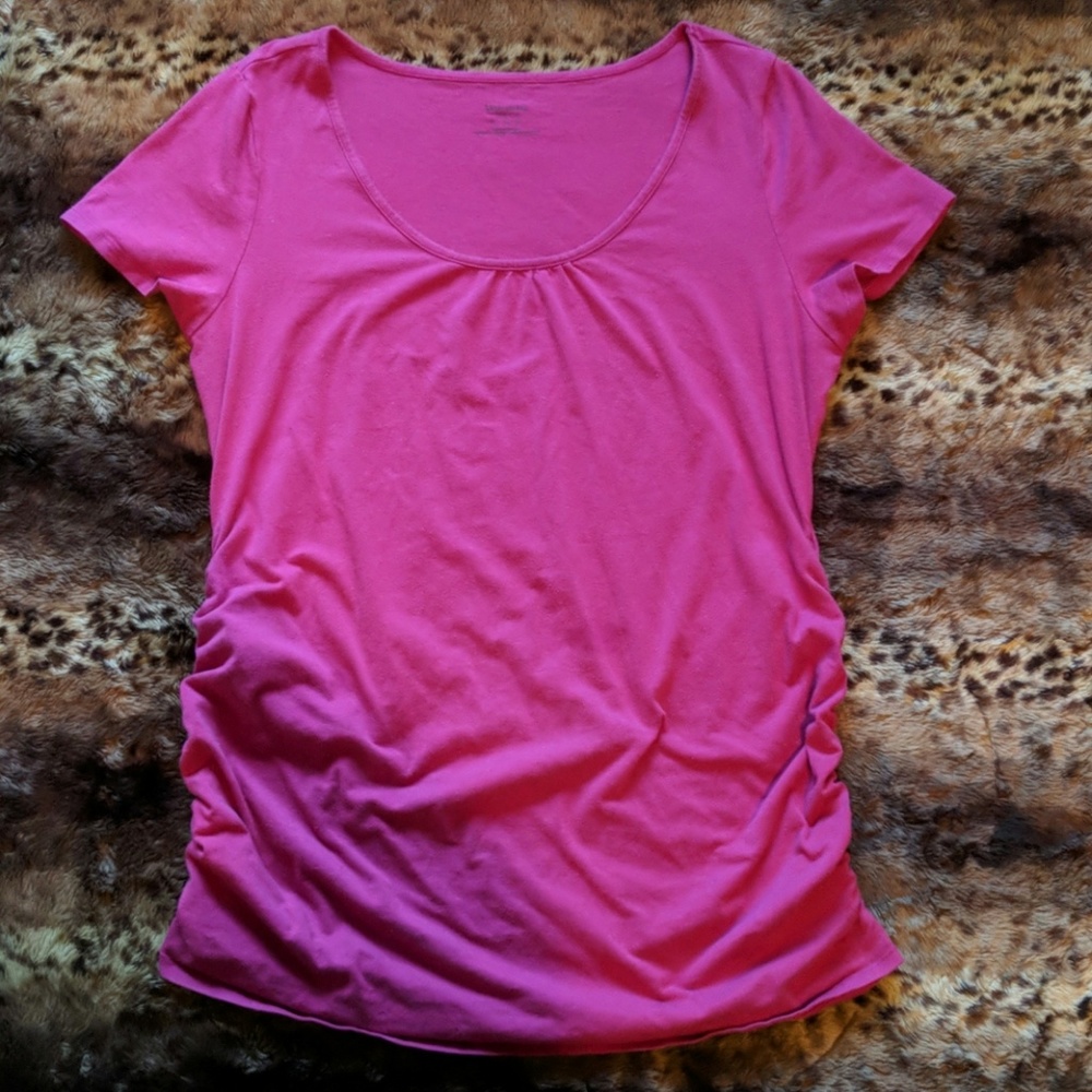 Short sleeve maternity shirt